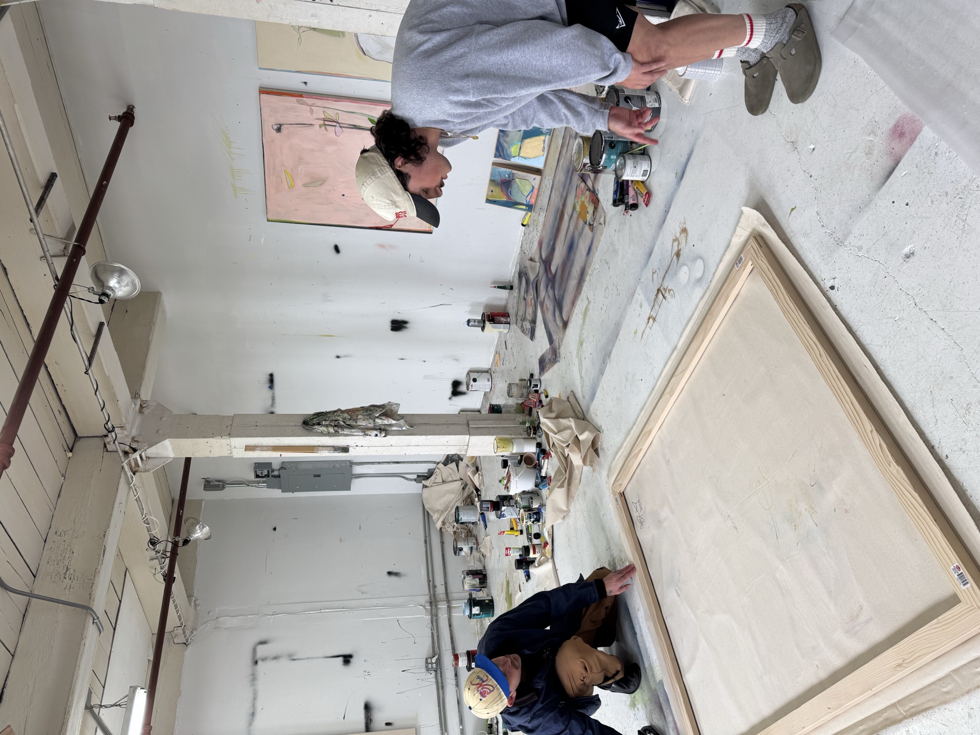 Blake Zigrossi and John Vitale in John's studio
