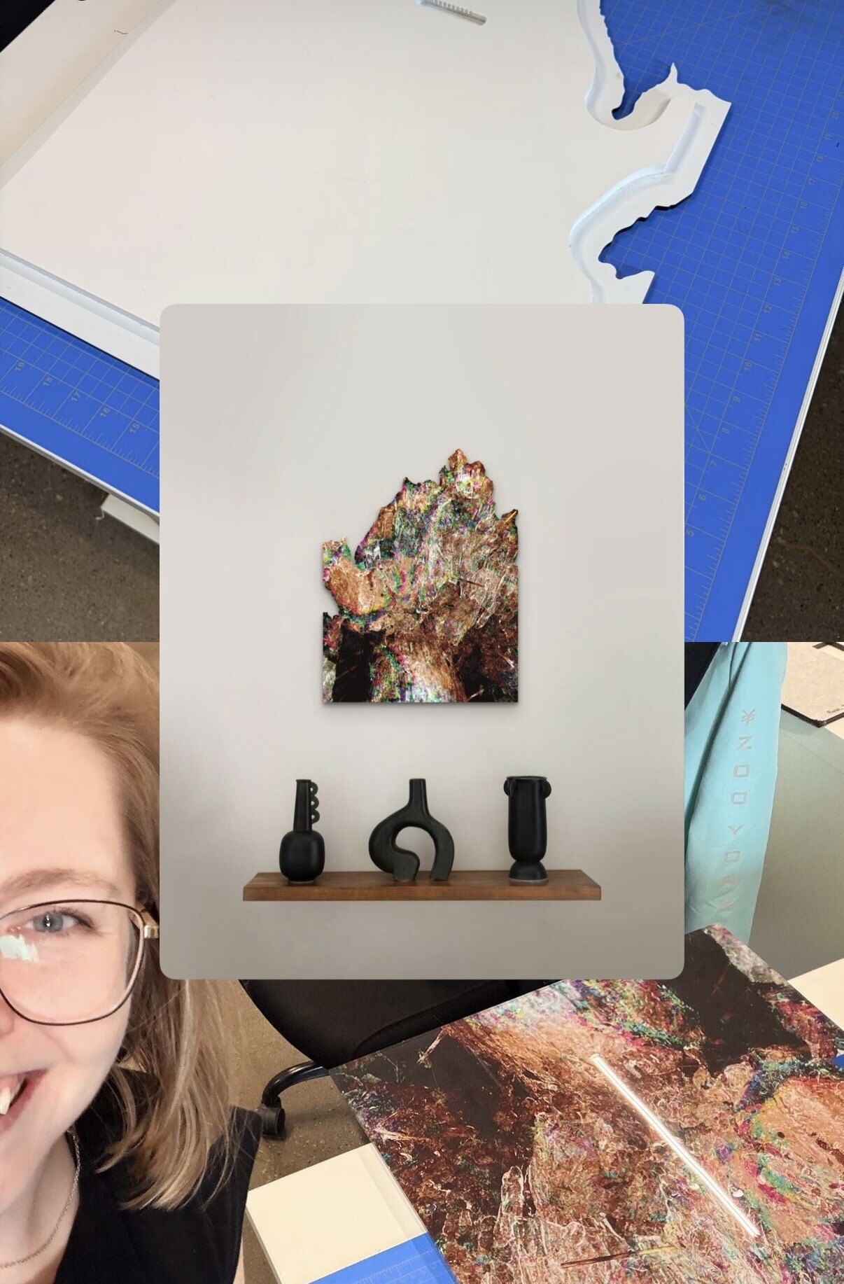 From the cutting table to the wall