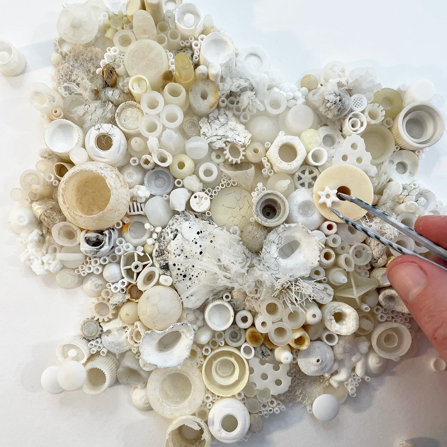 Michelle at work in her studio