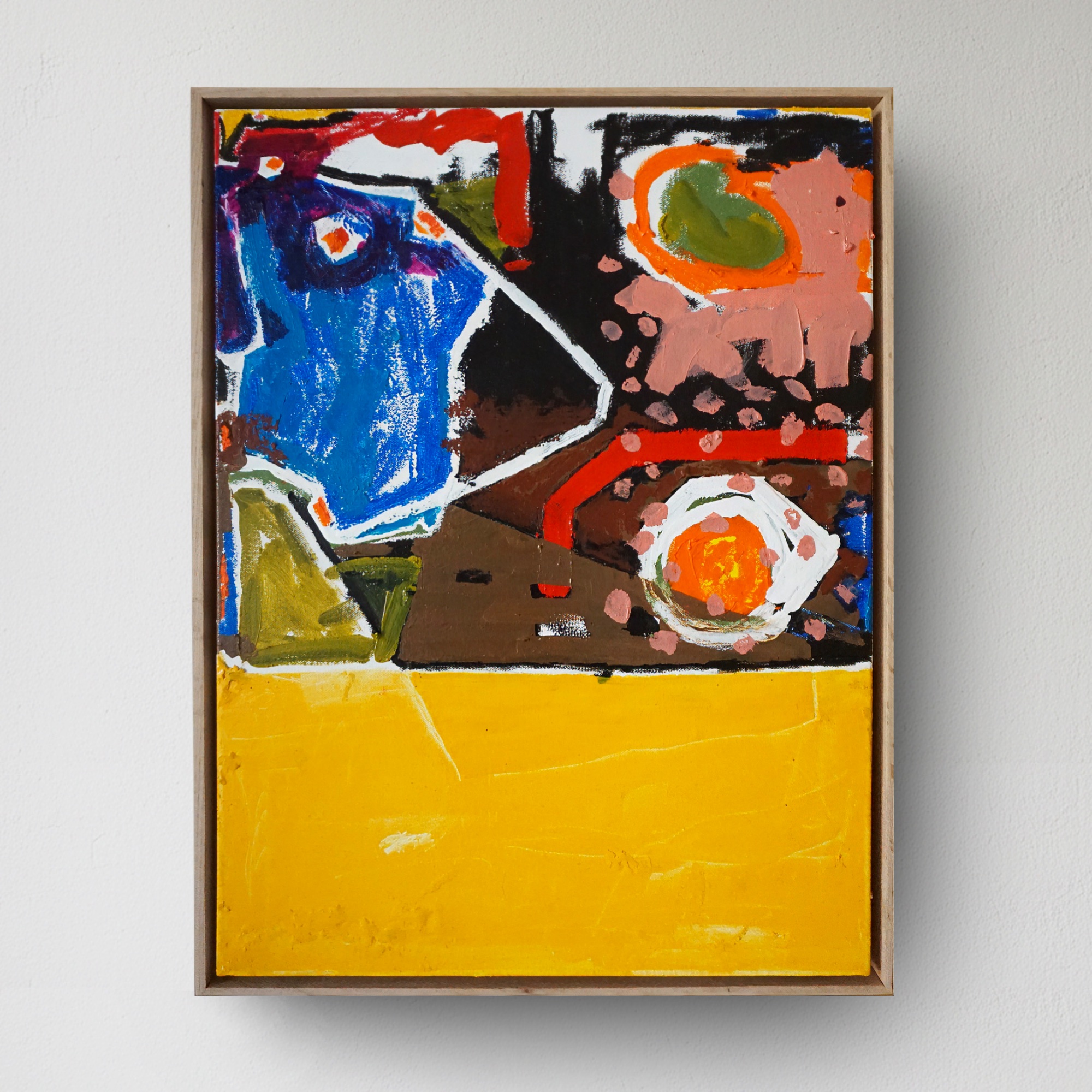 Fredrick - 18"x22" - Oil Paint, Oil Pastel, Acrylic Paint