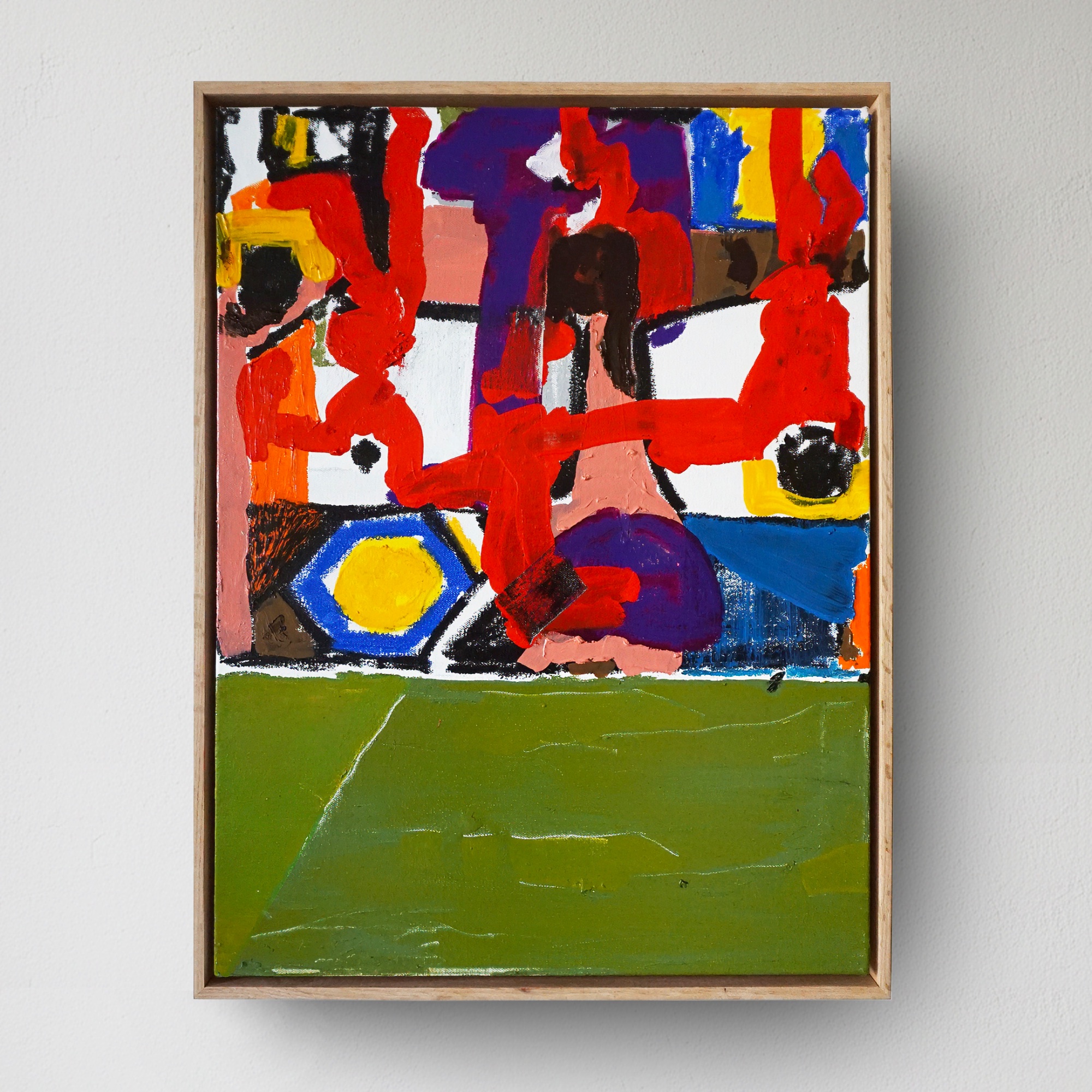 Marlowe - 18"x22" - Oil Paint, Oil Pastel, Acrylic Paint
