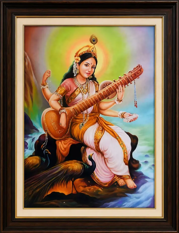 Goddess Saraswati — Divine Grace of Knowledge & Music
