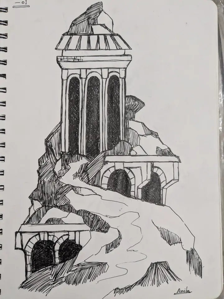 Quick sketch with pen