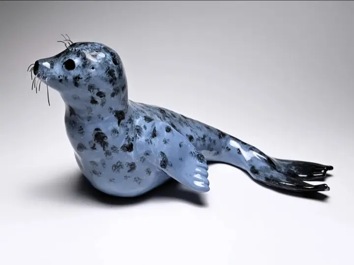 Blue Porcelain Seal