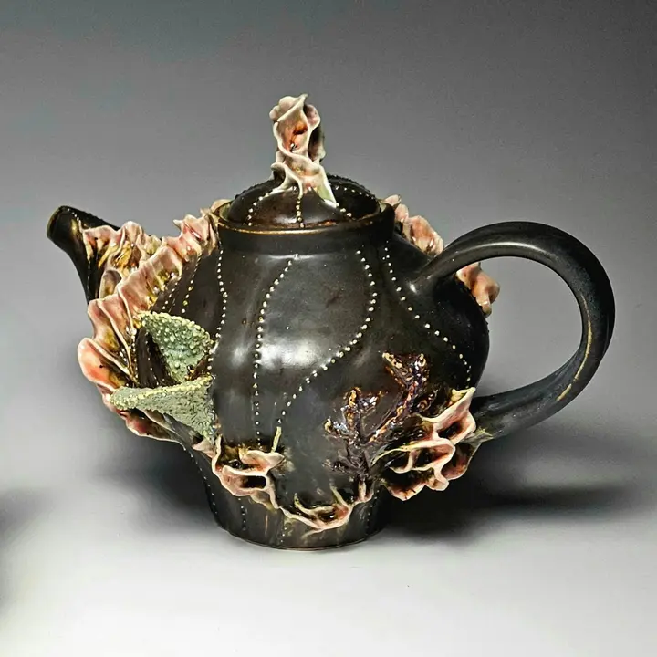 Coral Tea Pot