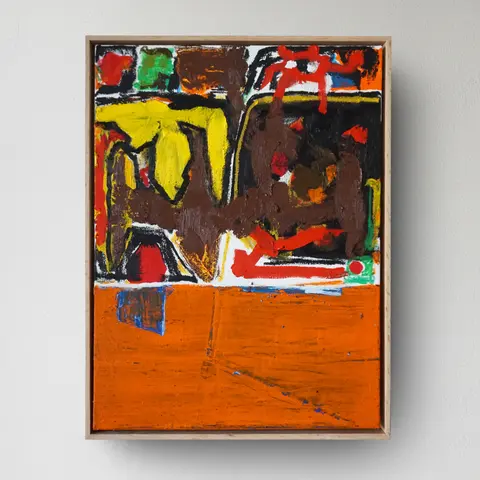 Hollis - 18"x22" - Oil Paint, Oil Pastel, Acrylic Paint