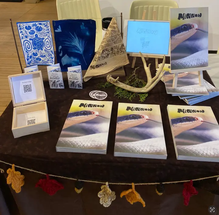 Booth Setup at Art Gallery of Guelph Zine Fair