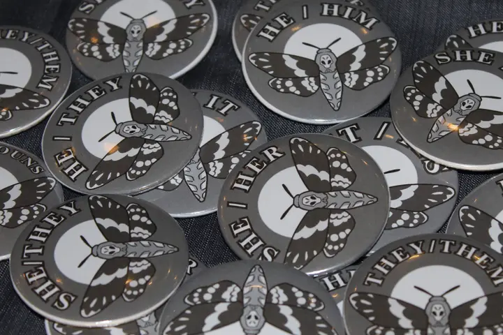 Pronoun pins
