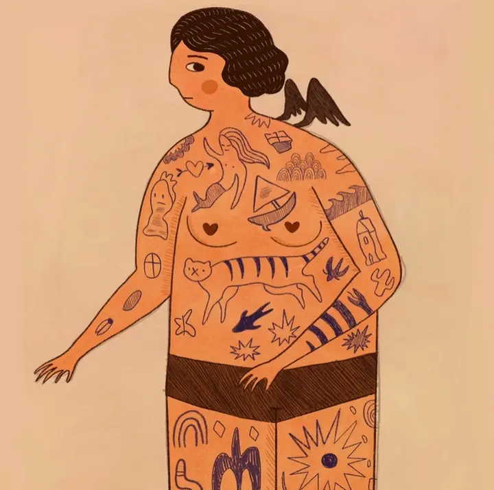 The Amazing tattooed woman