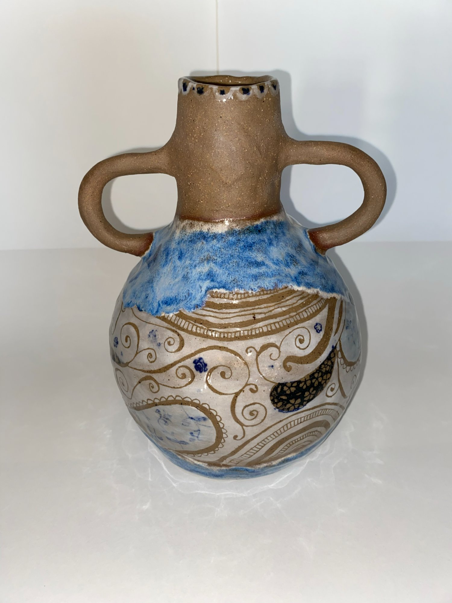 Ocean Paisley vase