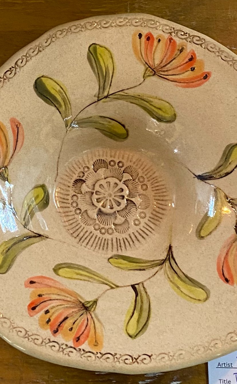 Detail of a textured dish